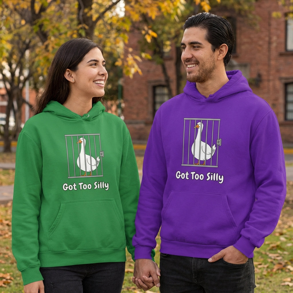 Silly Goose Behind Bars Hoodie Pullover
