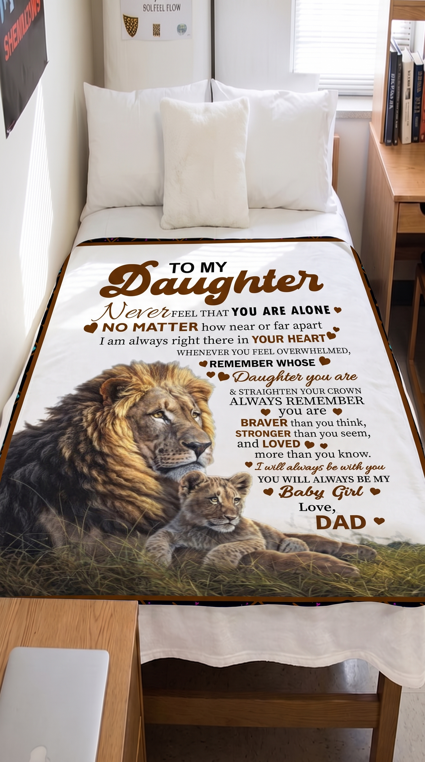 To My Daughter – You’re Never Alone Blanket