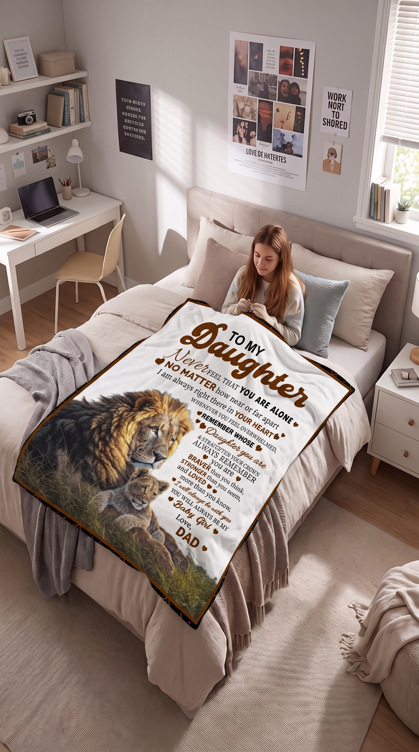 To My Daughter – You’re Never Alone Blanket