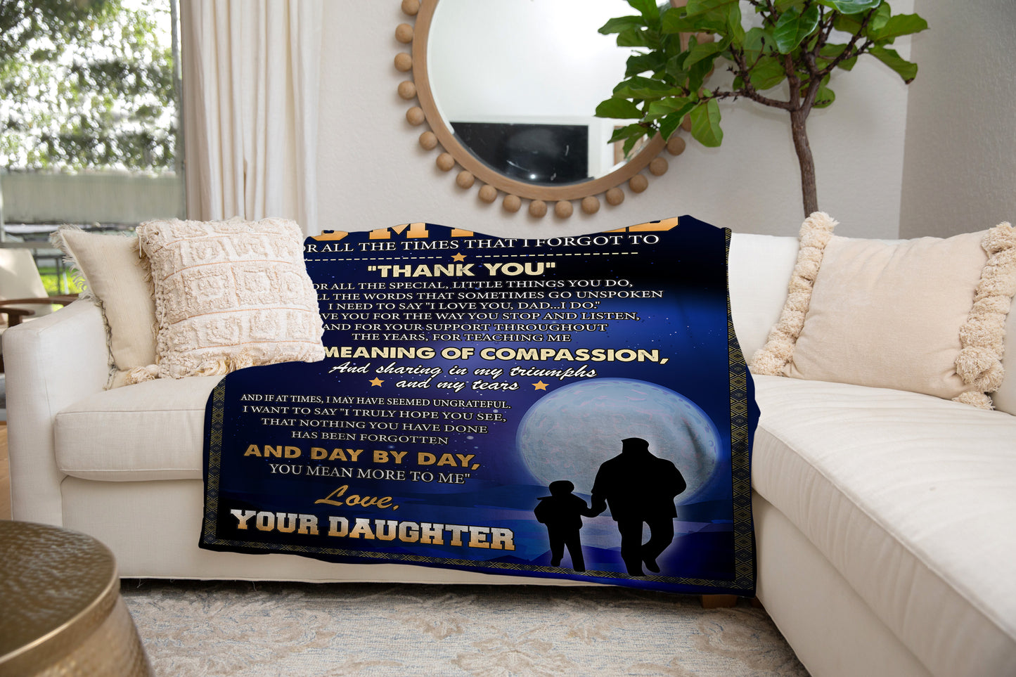 To My Dad | Thank You | Arctic Fleece Blanket 50x60